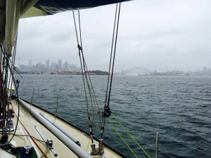 Sailing into Sydney